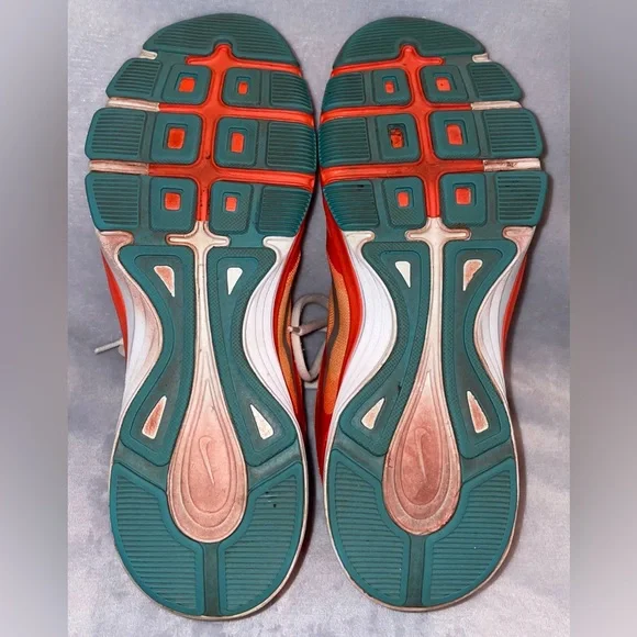 Nike Women's Dual Fusion TR Running Shoe Orange/White Size 8 - Picture 6 of 11